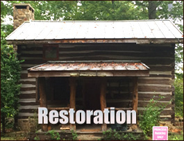 Historic Log Cabin Restoration  Turnersburg, North Carolina